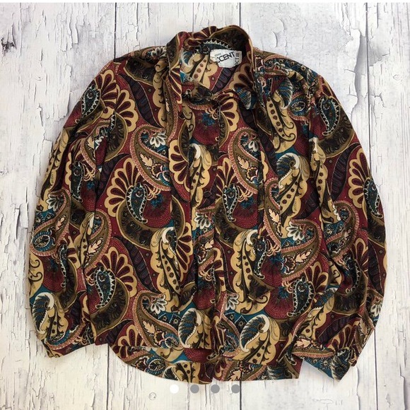 Vintage Tops - Vintage 70’s silky Groovy shirt women’s Vintage Tops - Vintage 70’s silky Groovy shirt women’s